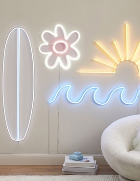 Figura decorativa Surf Board Neon