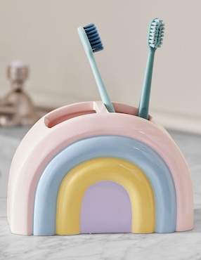 Porta cepillo de dientes Rainbow Shaped 2 compartimentos