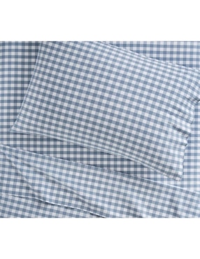 Juego de sábanas de algodón 200 hilos Check Organic Sheet