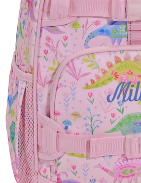 Mochila escolar Mackenzie Heritage Pink Dinos para niña