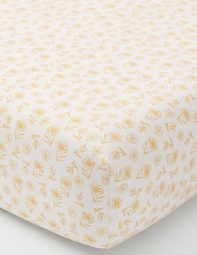 Sábana de cajón para cuna Dandy de algodón Daisy