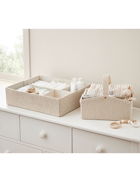 Canasta con forma rectangular Nursery de poliéster