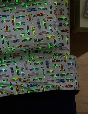 Juego de sábanas de algodón Remy Race Car