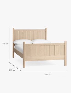Cama Camp de madera matrimonial