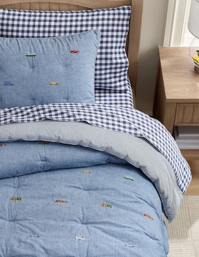 Edredón Chambray Embroidered Transportation