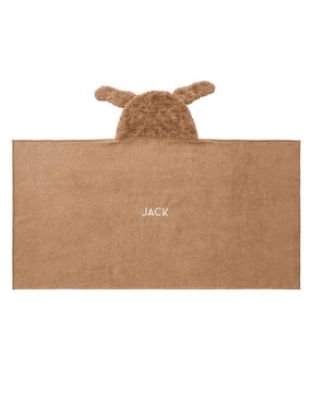 Toalla con gorro Jack Spaniel de algodón infantil