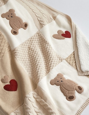 Cobija de tejido suave Teddy Bear Heirloo unisex