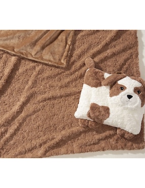Set de manta con almohada de tejido plano Jack Spaniel para bebé
