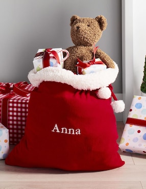 Bolsa Red Fleece Santa 1 Pieza