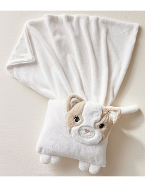 Set de manta con almohada de tejido plano Juniper Kitty para bebé