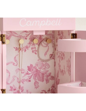 Joyero Love Shack Fancy con espejo y cerradura