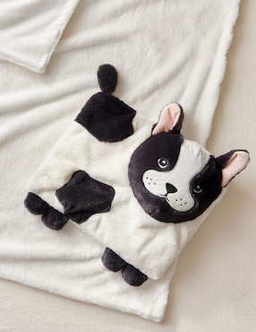 Set de manta con almohada de tejido suave Pippa Frenchie para bebé