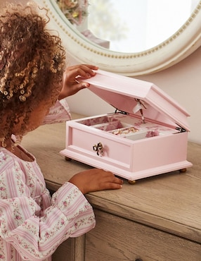 Joyero Love Shack Fancy con espejo y cerradura