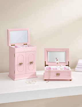 Joyero Love Shack Fancy con espejo y cerradura