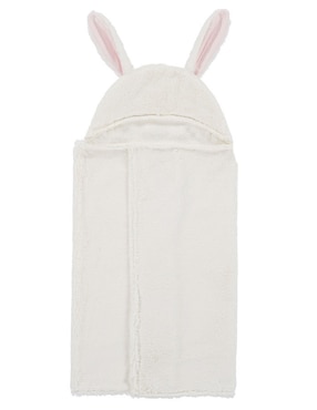 Toalla con gorro Bunny Baby de algodón infantil