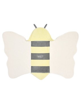 Toalla con gorro Bee Critter de algodón