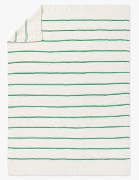 Cobija de tejido punto Breton Stripe para bebé