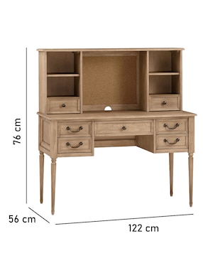 Escritorio con organizador Blythe Storage de madera