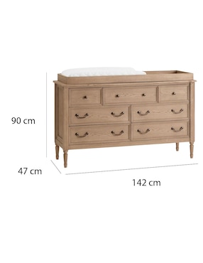 Cambiador Blythe de madera pino unisex
