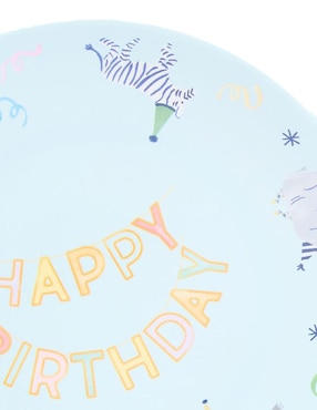 Set de mesa Happy Birthday de plástico