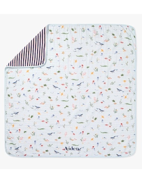 Cobija de tejido plano Pottery Barn Kids Nathan bebé