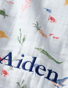 Cobija de tejido plano Pottery Barn Kids Nathan bebé