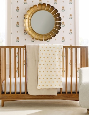 Cobija de tejido plano Modern Cozy para bebé niña