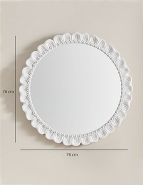Espejo circular Ruffled