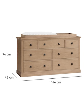 Cambiador Charlie Seadrift de madera álamo unisex