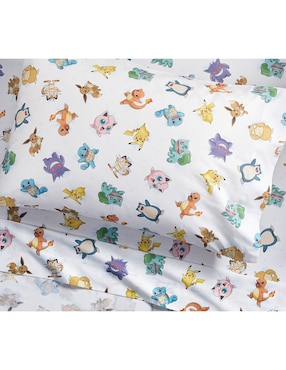 Juego de sábanas de algodón 200 hilos Pokémon