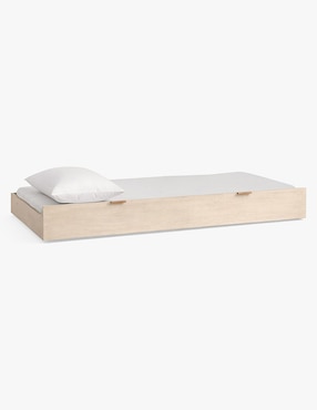 Cama baja Coronado de madera individual