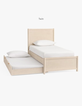 Cama baja Coronado de madera individual