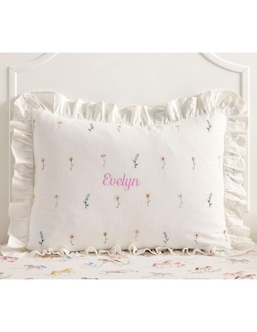 Funda para almohada Embroidered Floral