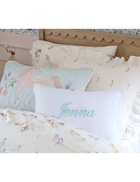 Funda para almohada Embroidered Floral
