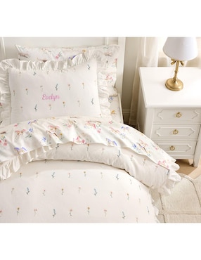 Funda para almohada Embroidered Floral