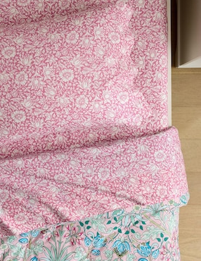 Juego de sábanas de algodón Morris & Co. Mallow Floral