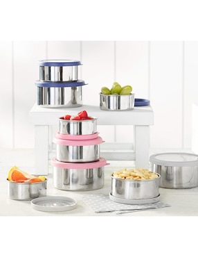 Set contenedor Spencer de acero inoxidable 3 piezas