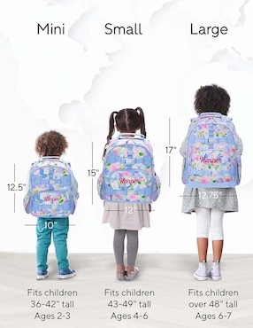 Mochila escolar Mackenzie Butterfly Garden para niña