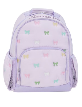 Mochila escolar Mackenzie Puffer Lavender Bows para niña