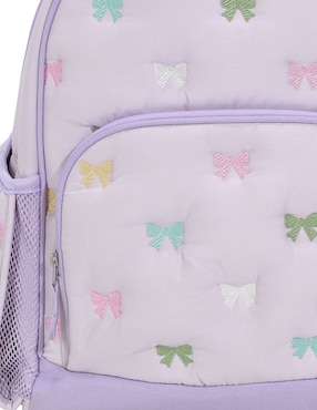 Mochila escolar Mackenzie Puffer Lavender Bows para niña