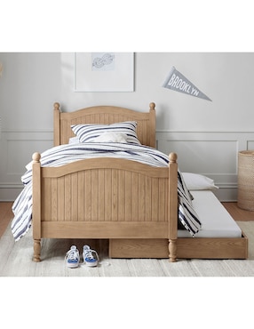 Cama baja Catalina Pottery Barn Kids de madera individual