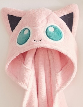 Toalla con gorro Pokémon Jigglypuff de algodón infantil