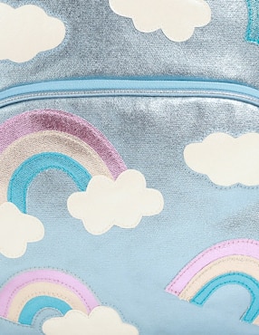 Mochila escolar Metallic Rainbows para niña