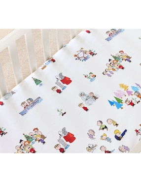 Sábana para cajón de algodón 200 hilos Peanuts Charlie Brown