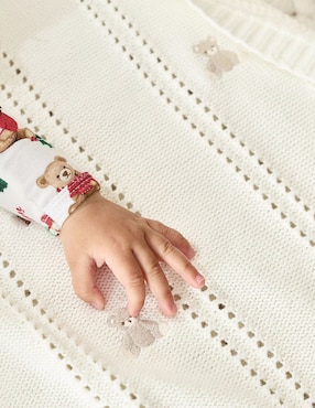 Cobija de tejido plano Teddy Bear para bebé