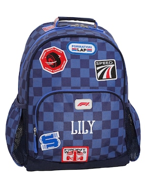 Mochila escolar Formula 1 impermeable para niño