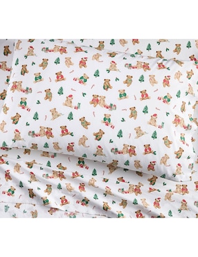 Juego de sábanas de algodón 200 hilos Teddy Holiday