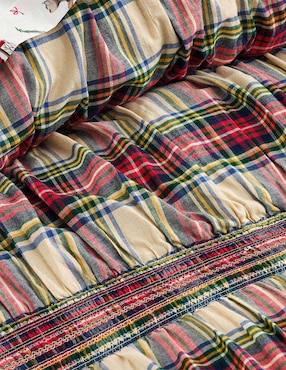 Edredón Holiday Plaid Smocked