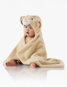 Toalla con gorro Disney Simba de algodón