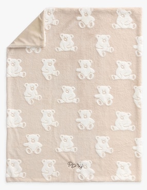 Cobija de tejido jacquard Carved Animals para bebé